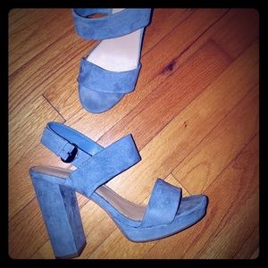 Blue High Heels